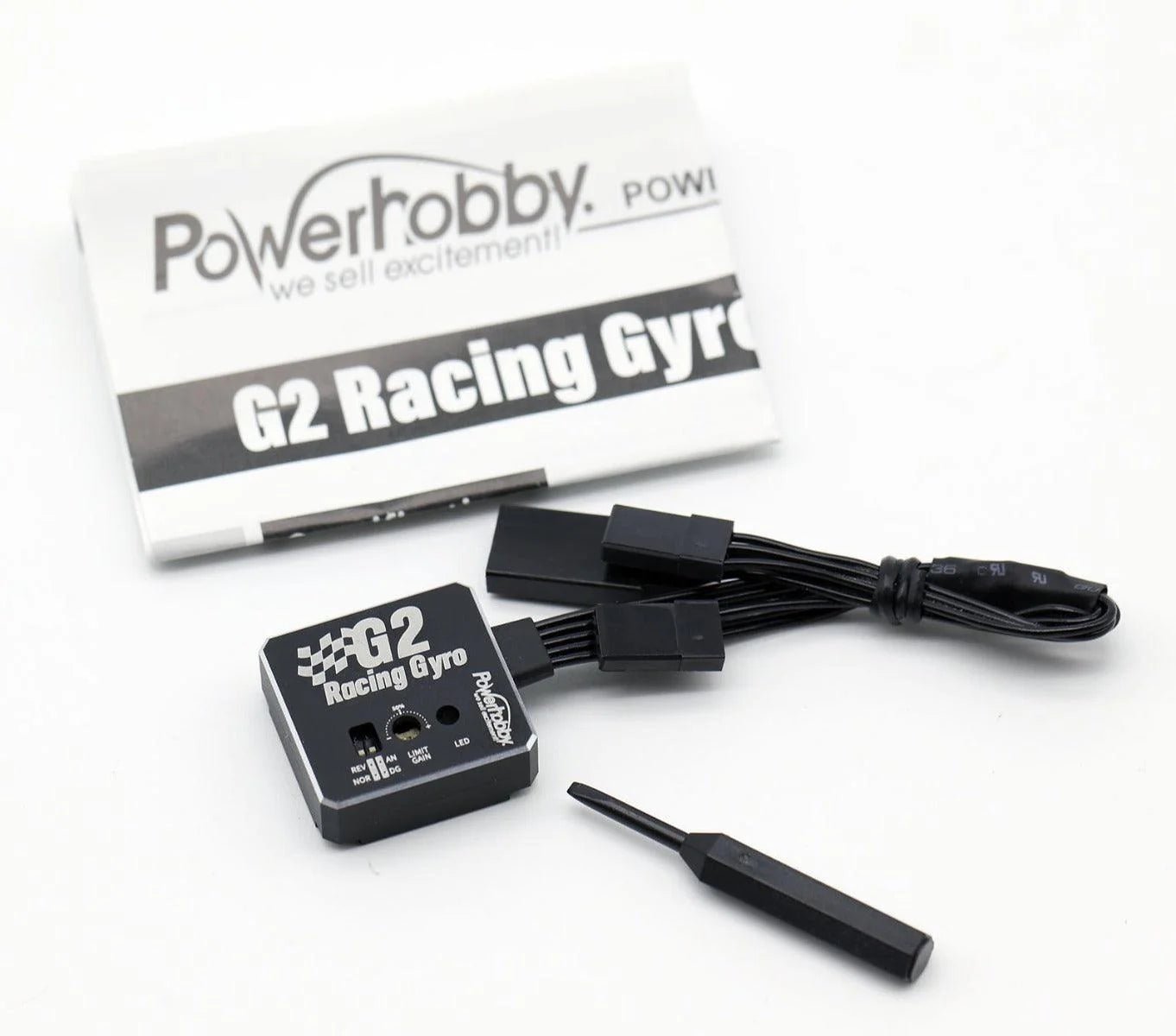 Power Hobby - G2 High Stability Racing Drift Tuned R/C Gyro w/Aluminum Case - PHG2