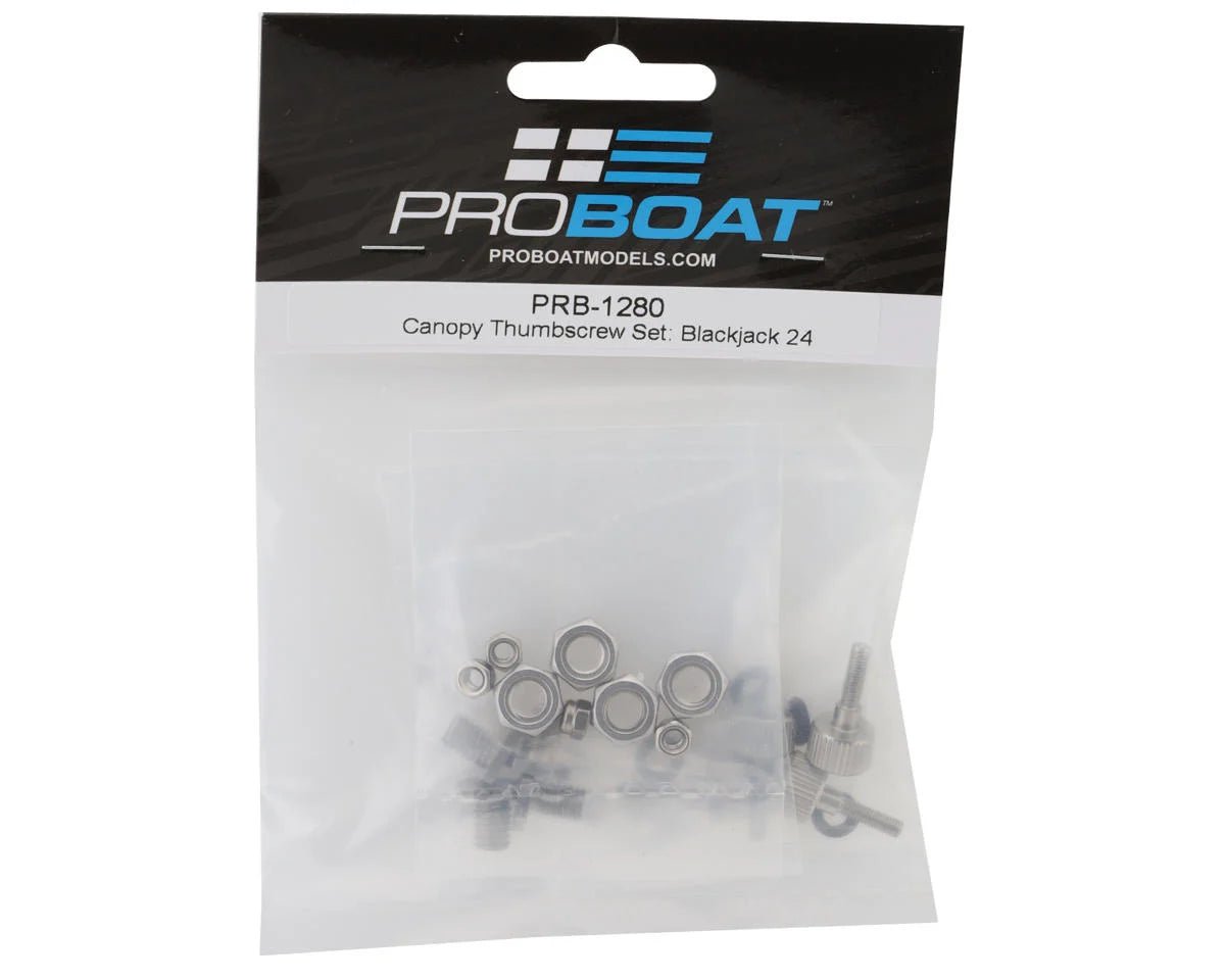 Pro Boat Blackjack 24" Canopy Thumbscrews Set