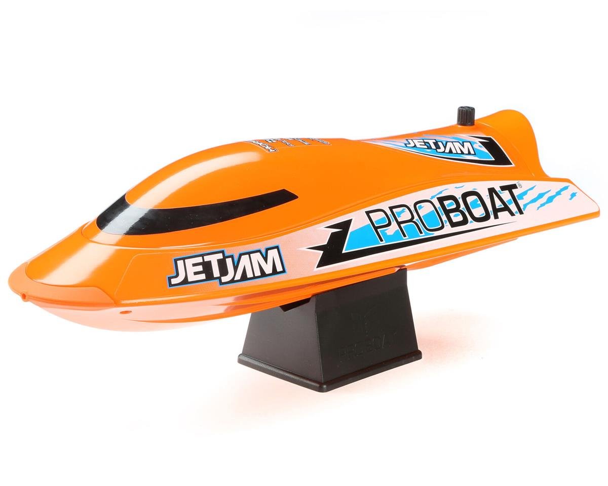Pro Boat Jet Jam V2 12" Self-Righting Brushed RTR Pool Race Boat (Orange) w/2.4GHz Radio, Battery & Charger