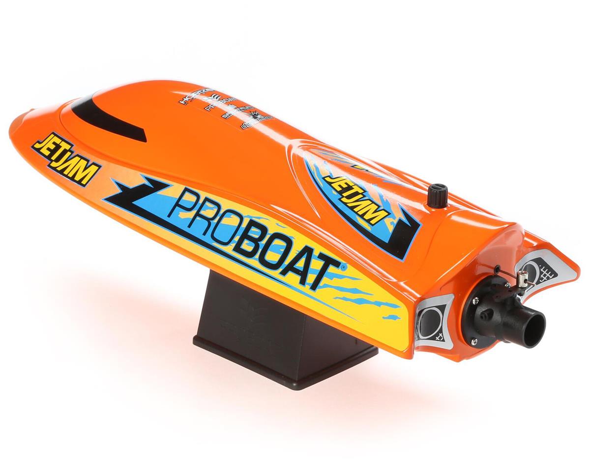 Pro Boat Jet Jam V2 12" Self-Righting Brushed RTR Pool Race Boat (Orange) w/2.4GHz Radio, Battery & Charger