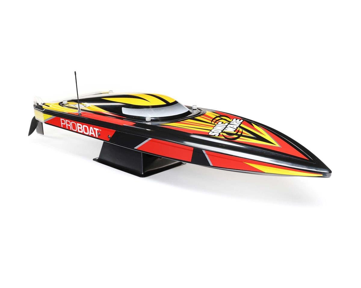 Pro Boat Sonicwake 36" Self-Righting RTR Deep-V Brushless Boat (Black) w/Spektrum SLT3 2.4GHz Radio