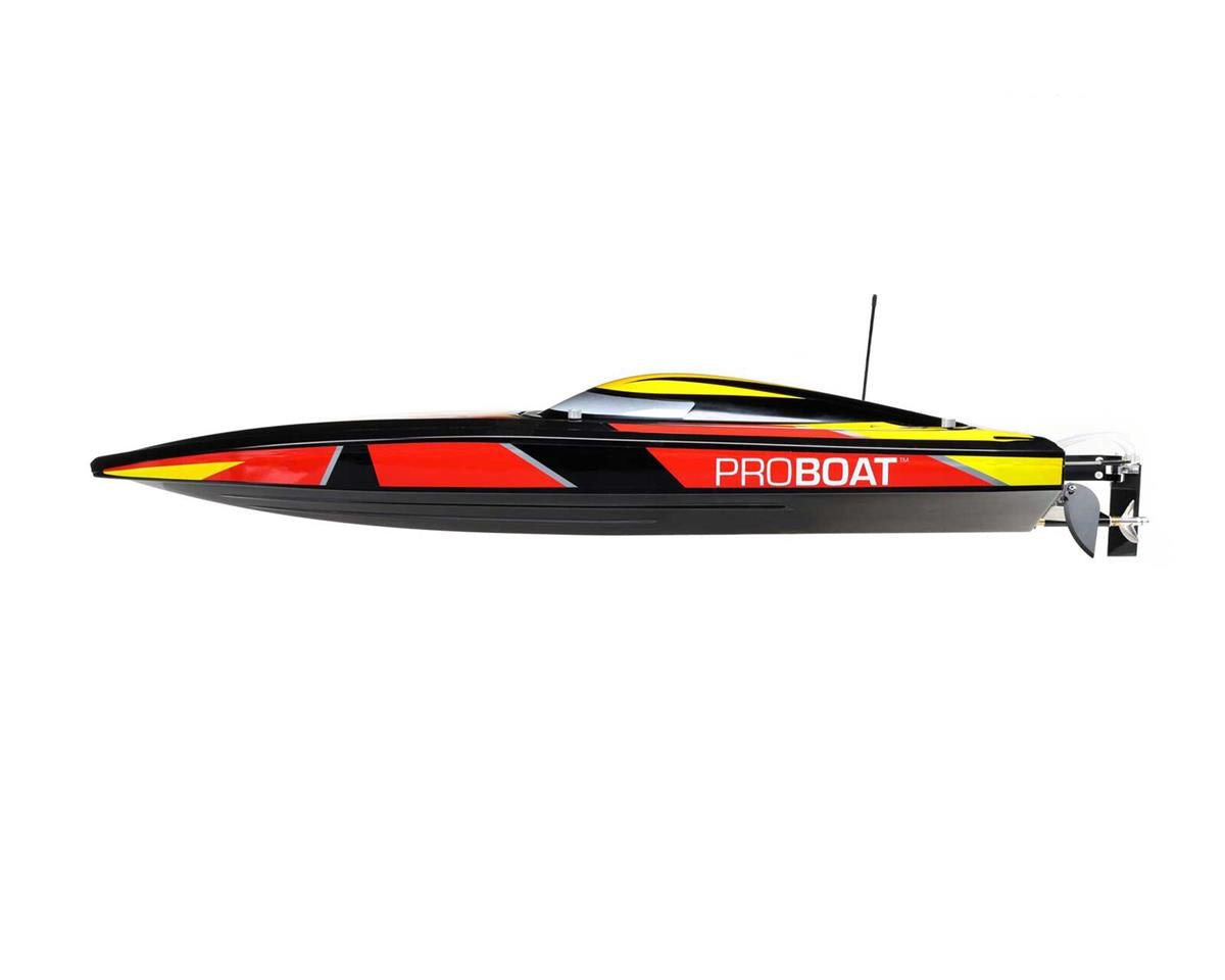 Pro Boat Sonicwake 36" Self-Righting RTR Deep-V Brushless Boat (Black) w/Spektrum SLT3 2.4GHz Radio