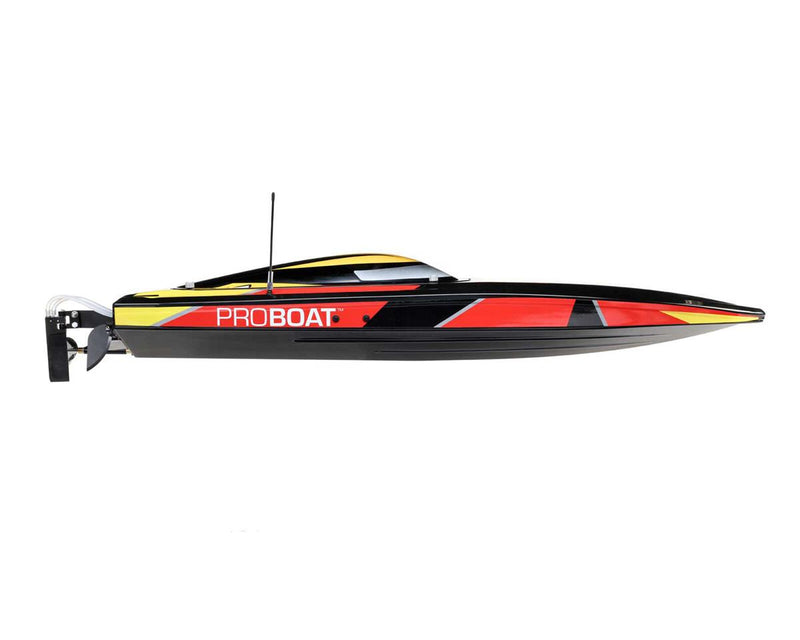 Pro Boat Sonicwake 36" Self-Righting RTR Deep-V Brushless Boat (Black) w/Spektrum SLT3 2.4GHz Radio