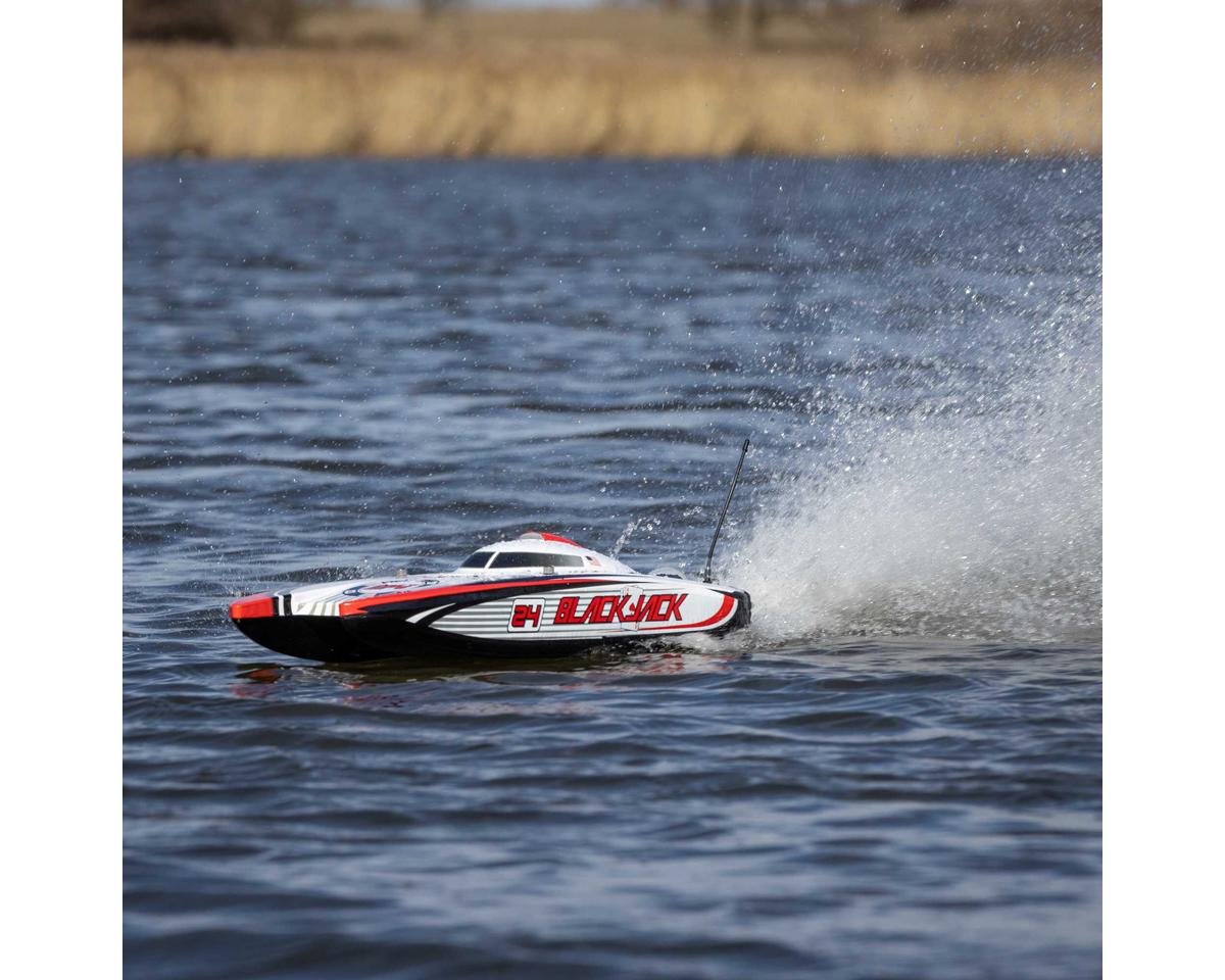Pro Boat Blackjack 24" V2 Catamaran Brushless RTR Electric Boat (Vegas Offshore) w/SLT2 2.4GHz Radio