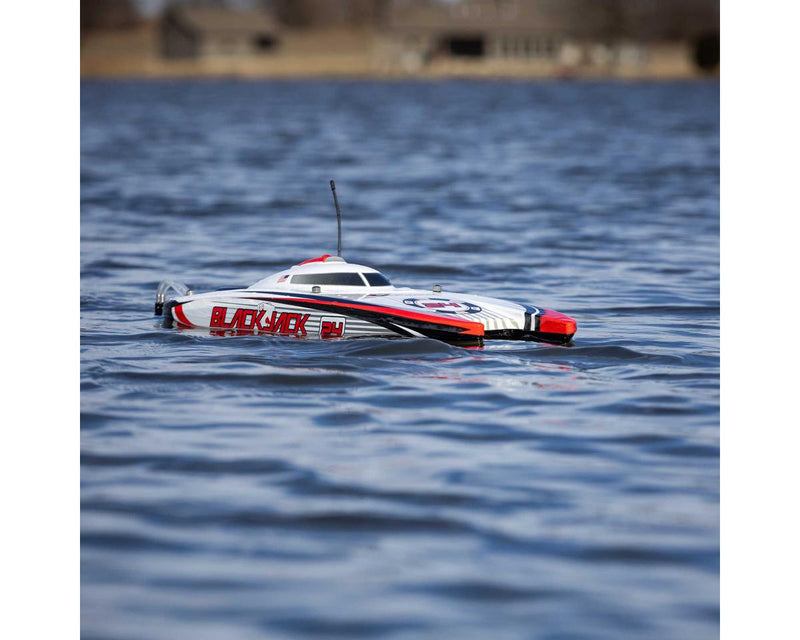Pro Boat Blackjack 24" V2 Catamaran Brushless RTR Electric Boat (Vegas Offshore) w/SLT2 2.4GHz Radio