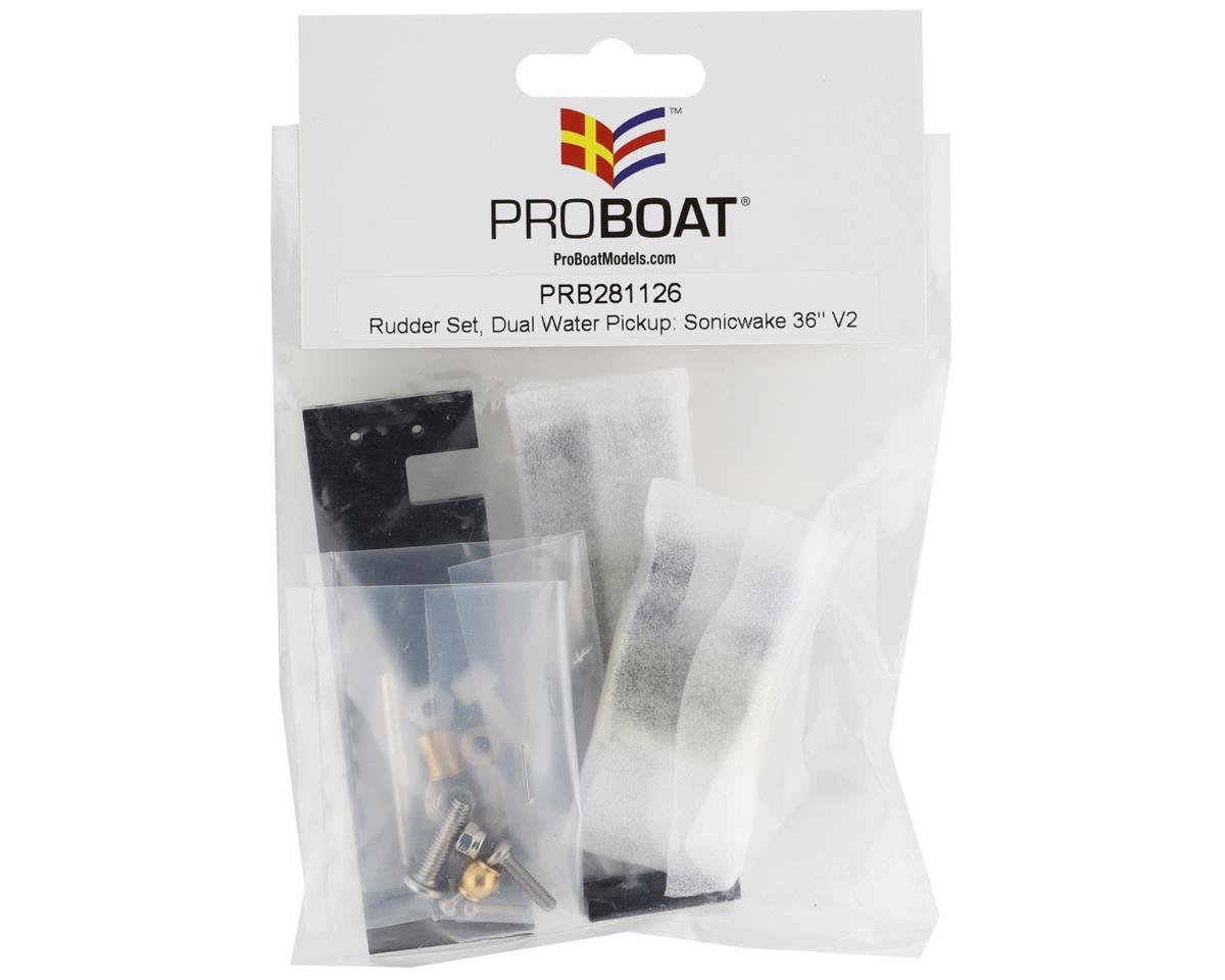 Pro Boat Sonicwake 36 V2 Rudder Set w/Dual Water Pickup