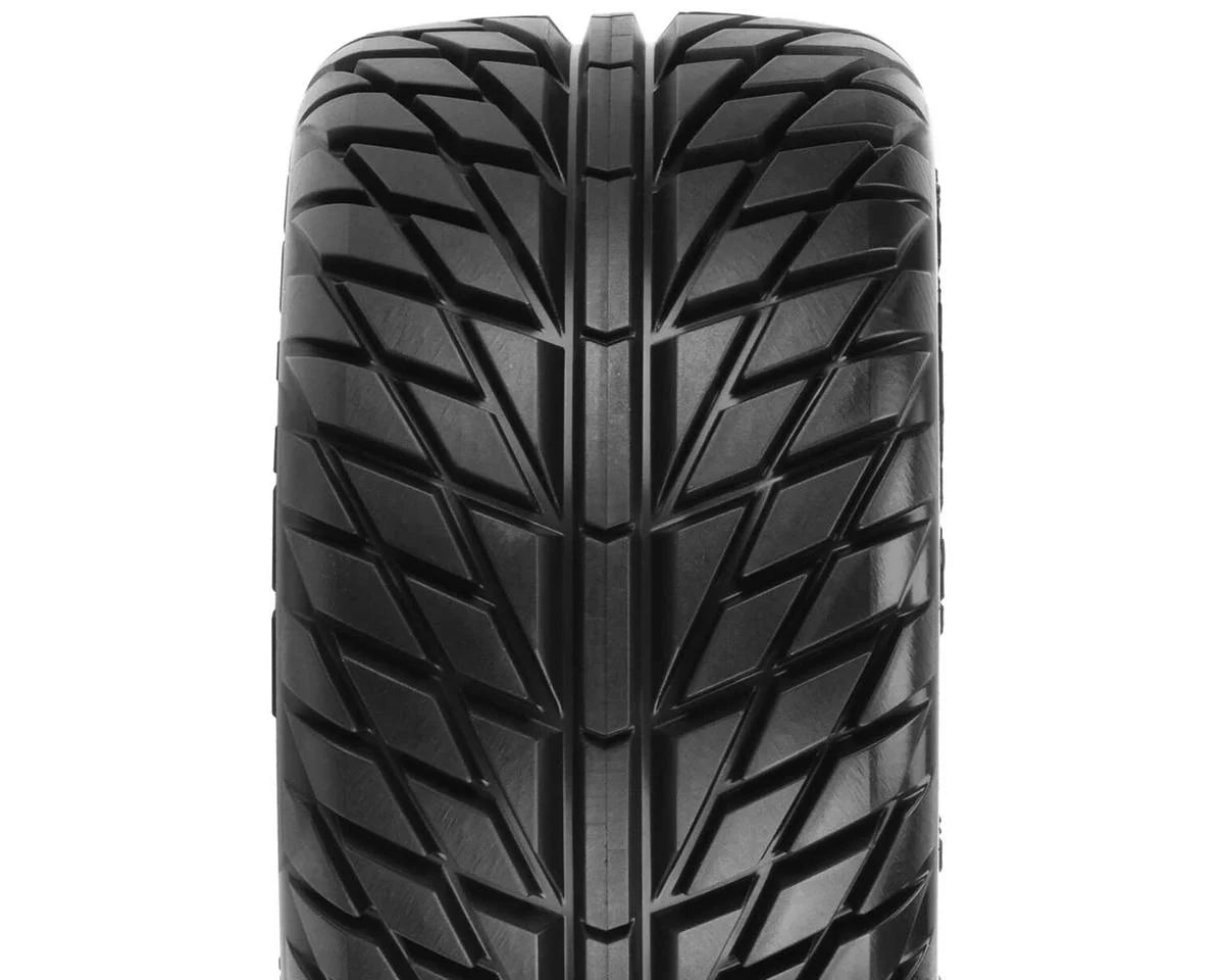 Pro-Line Street Fighter LP 2.8" Tires w/Raid Rear Wheels (2) (Black) (M2) w/12mm Removable Hex