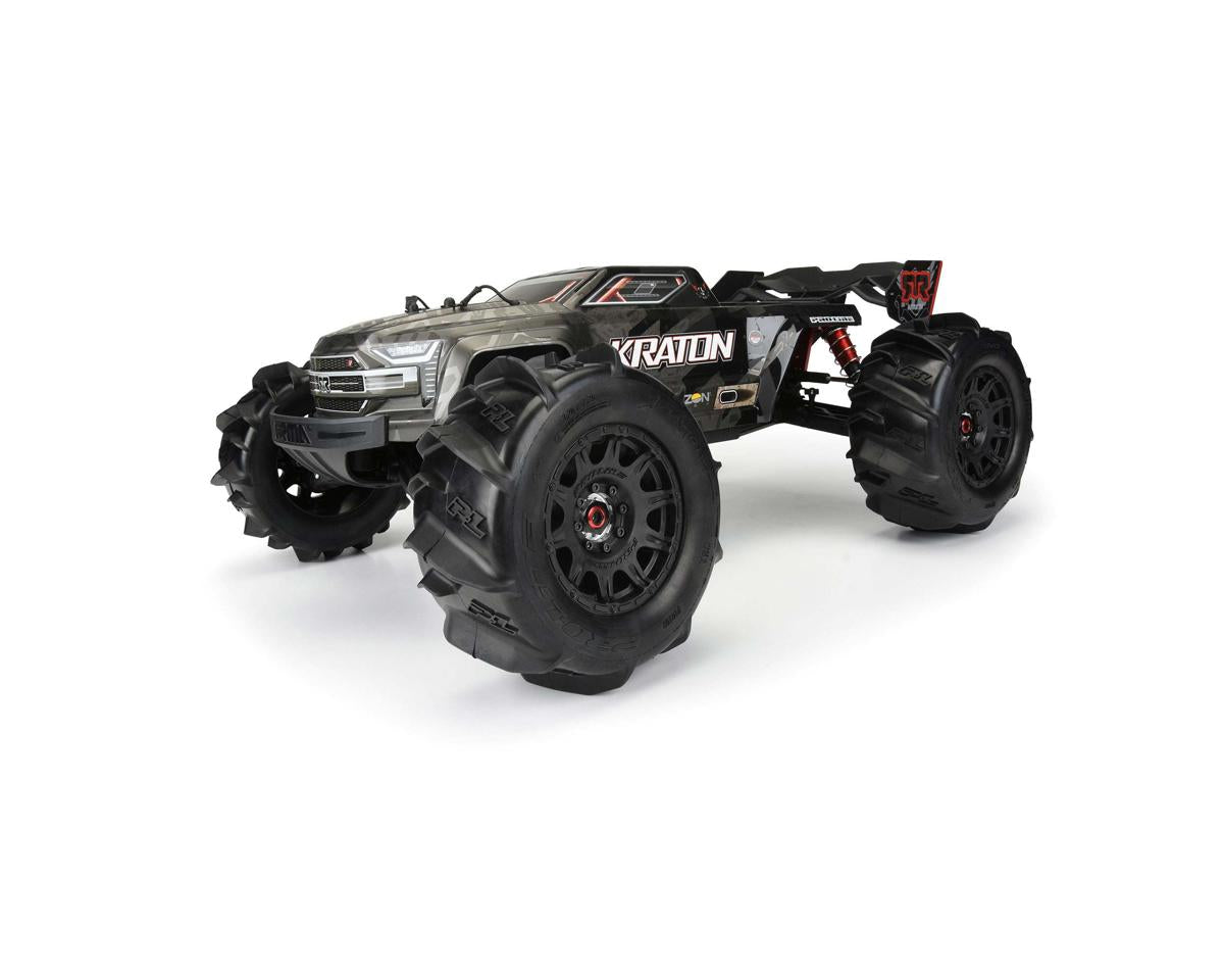 Pro-Line Dumont 3.8" Pre-Mounted Truck Tires (2) (Black) (Z3) w/Raid 8x32 Removable Hex Wheels