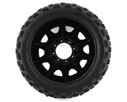 Pro-Line Badlands MX57 5.7" Pre-Mounted 1/6 Monster Truck Tires (Black) (2) (Soft) w/Removable 24mm Hex