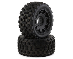 Pro-Line Badlands MX57 5.7" Pre-Mounted 1/6 Monster Truck Tires (Black) (2) (Soft) w/Removable 24mm Hex