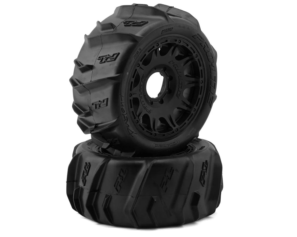 Pro-Line Dumont Paddle 5.7" Pre-Mounted Tires w/Raid Wheels (Black) (2) (Medium) w/24mm Hex