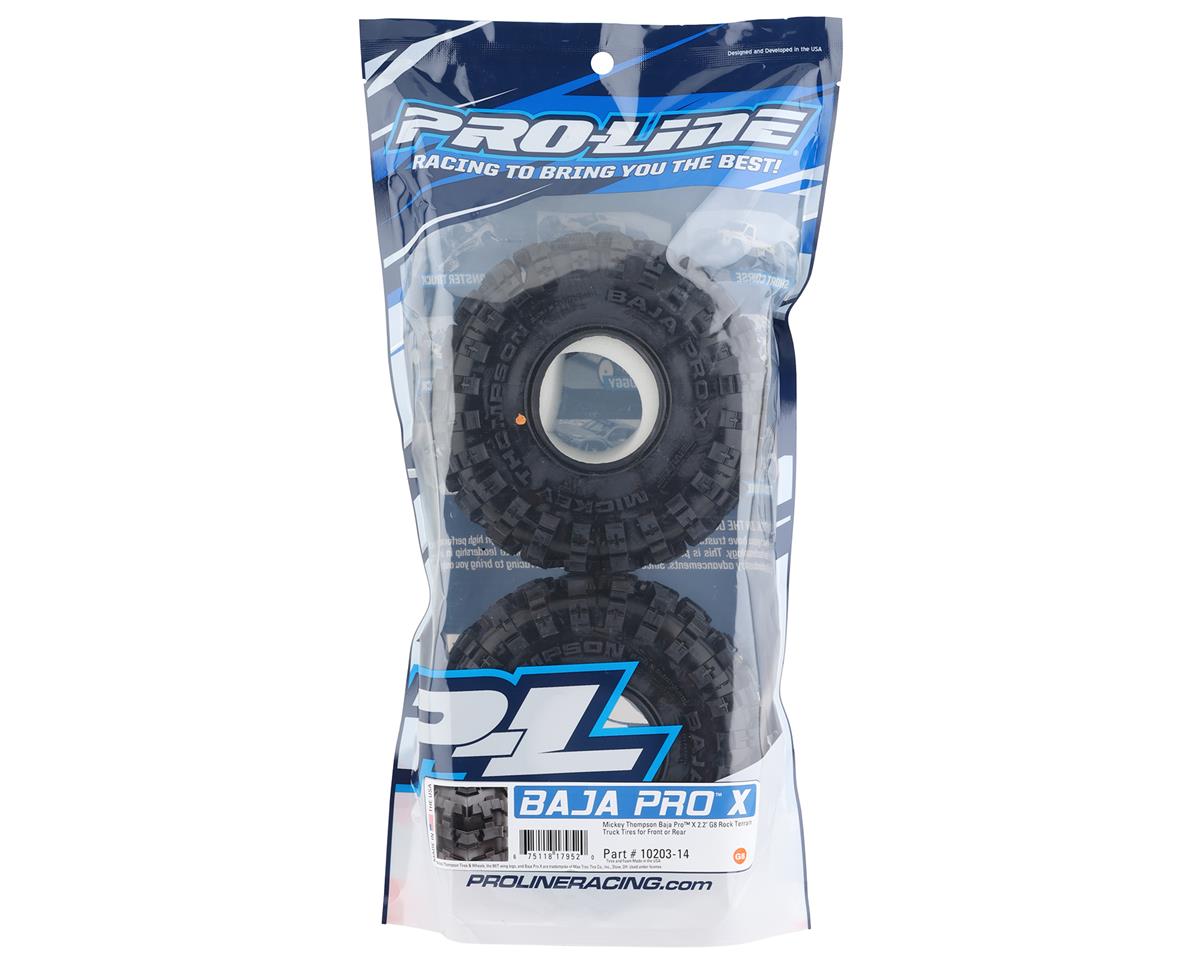 Pro-Line Mickey Thompson Baja Pro X 2.2" Rock Crawler Tires (2) (G8) w/Memory Foam