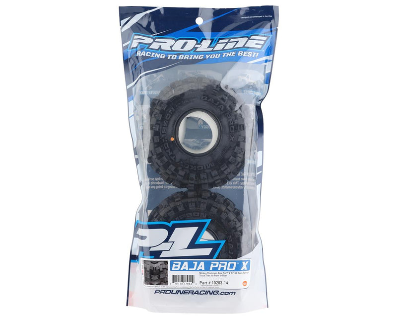 Pro-Line Mickey Thompson Baja Pro X 2.2" Rock Crawler Tires (2) (G8) w/Memory Foam