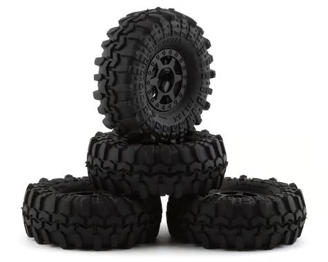Pro-Line 1/24 Interco Super Swamper TSL SX 1.0" Pre-Mounted Tires (4) (Black) w/Holcomb Wheels (Medium)
