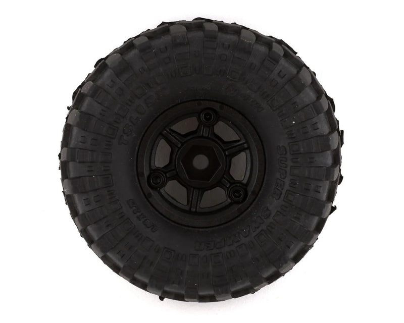 Pro-Line 1/24 Interco Super Swamper TSL SX 1.0" Pre-Mounted Tires (4) (Black) w/Holcomb Wheels (Medium)