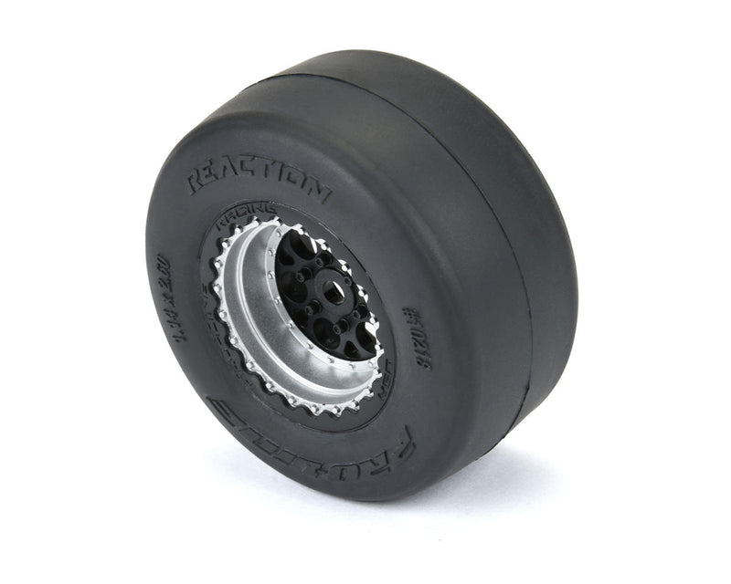 Pro-Line 10218-10 1/16 Reaction Rear Tires MTD 8mm w/ Wheels (2) Losi Mini Drag