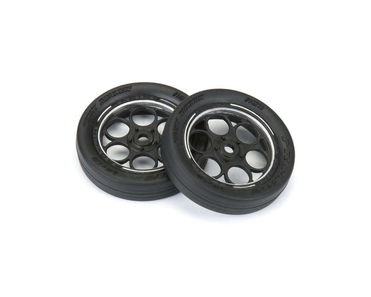 Pro-Line 1/16 Front Runner Front MTD No-Prep Drag Tires (Black/Silver) (2) w/8mm Wheel Hex