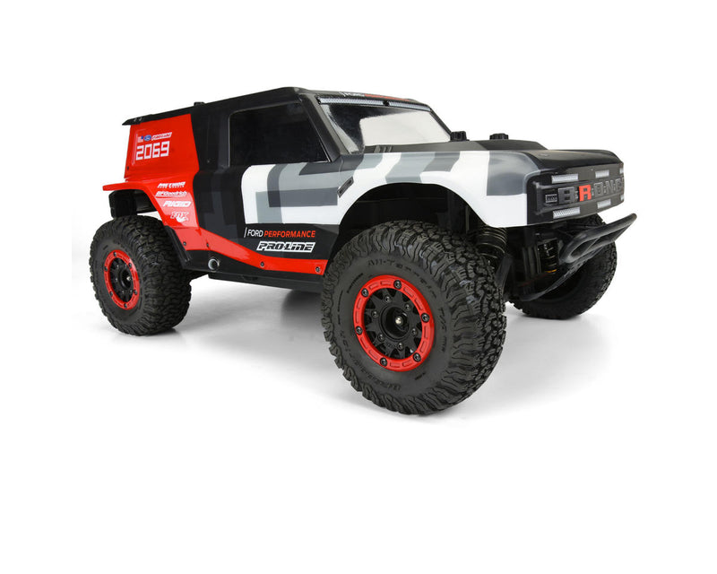 Pro-Line Raid Bead-Loc 2.2/3.0" Short Course Wheels (Red/Black) (2) w/12mm & 14mm Removable Hex