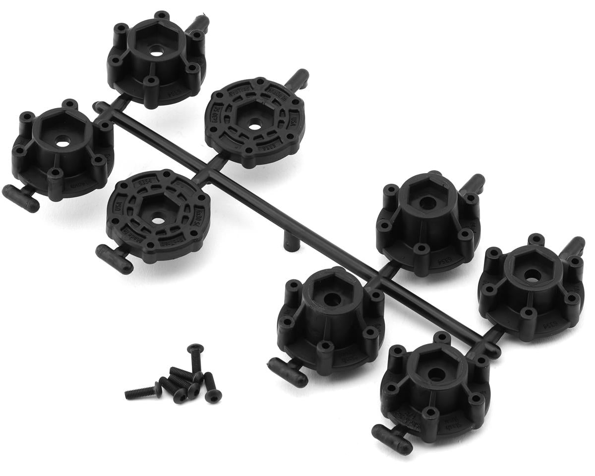 Pro-Line Showtime 2.2/3.0" Short Course Dirt Oval Wheels (Black) (2) w/12mm & 14mm Removable Hex