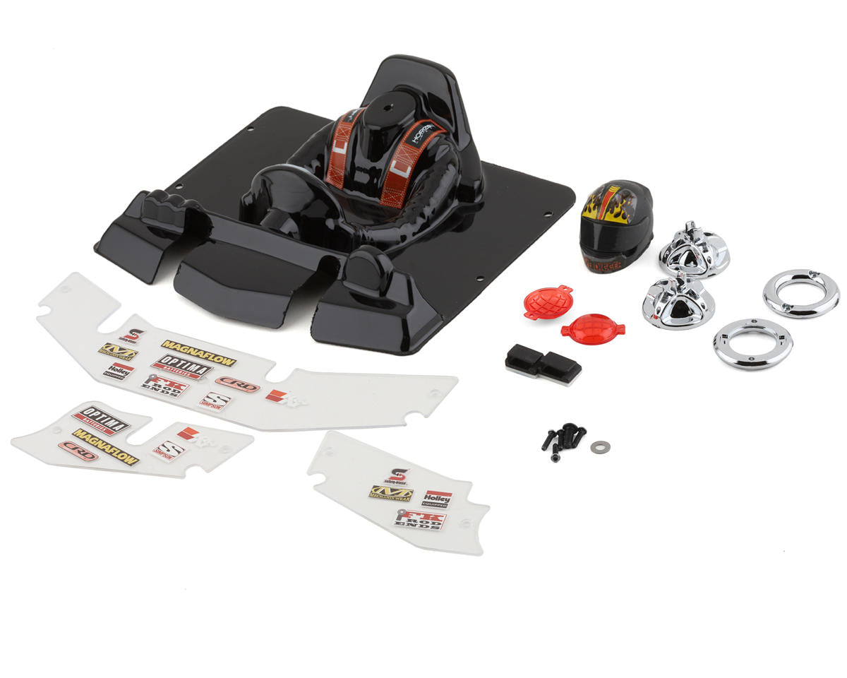 Pro-Line LMT 1/10 Grave Digger Fire Pre-Painted Body (Red)