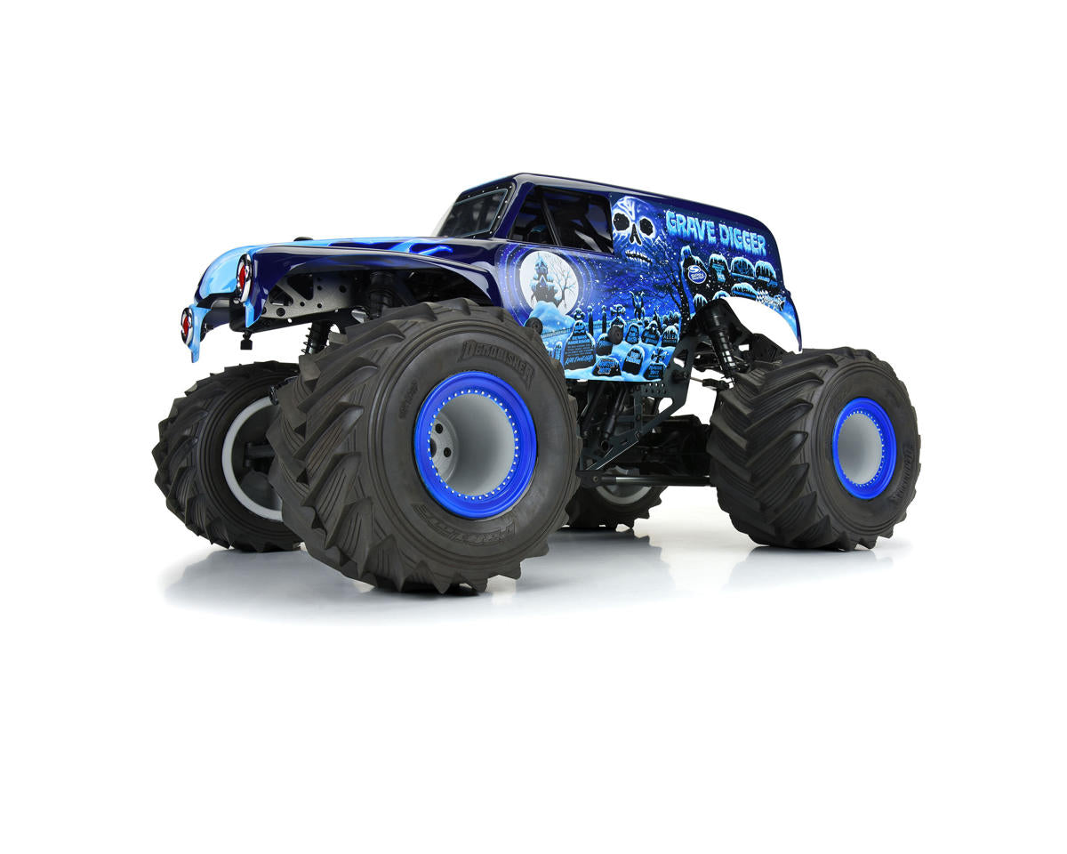 Pro-Line LMT 1/10 Grave Digger Ice Pre-Painted Body (Blue)