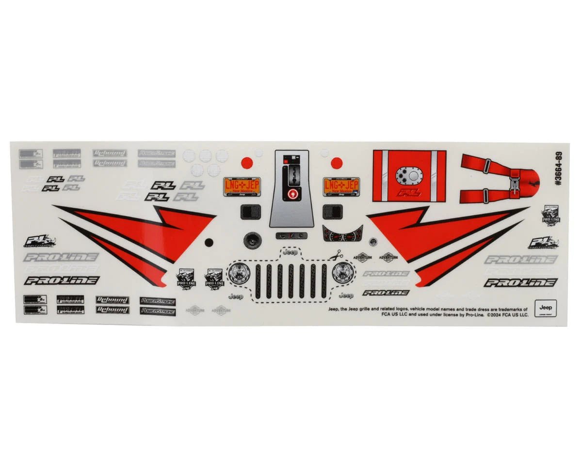 Pro-Line Axial® SCX24™ 2004 Jeep® LJ Mini Crawler Body (Clear)