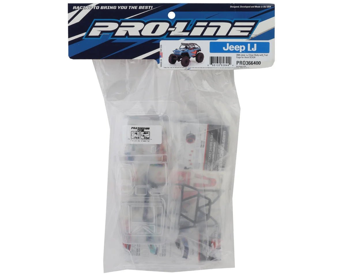 Pro-Line Axial® SCX24™ 2004 Jeep® LJ Mini Crawler Body (Clear)