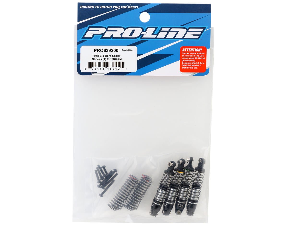 Pro-Line Racing 639200 Big Bore Scaler Shocks 4 for Traxxas TRX-4M