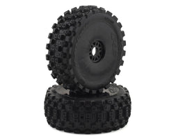 Pro-Line Badlands MX Pre-Mounted Tires (M2) w/Velocity V2 Wheel For 1/8 Buggy