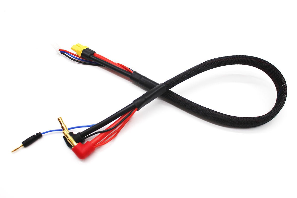 Racers Edge Pro Charge Lead Set 2s 4mm / 5mm Bullet, Female XT60, 18" Long