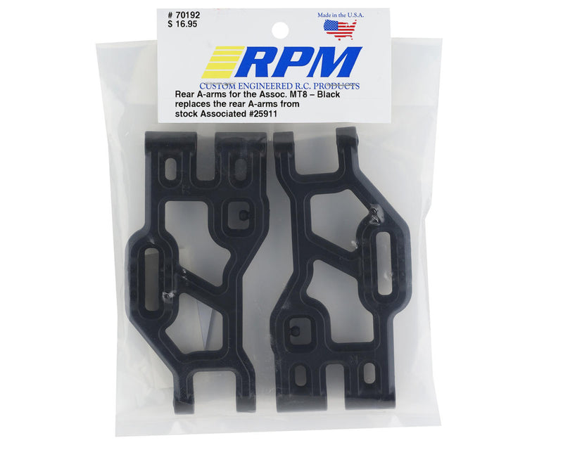 RPM 70192 Rear A-Arms (Black) Associated MT8