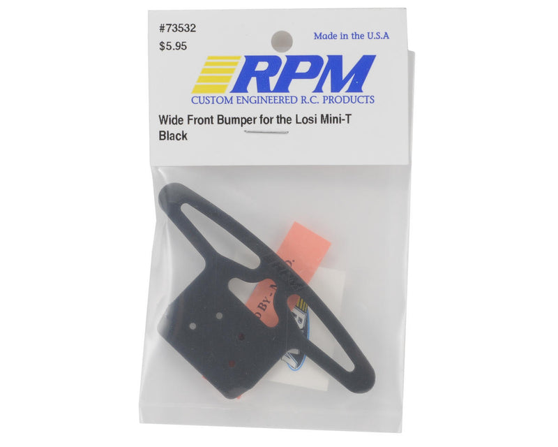 RPM Wide Front Bumper (Black)Losi Mini-T 1.0