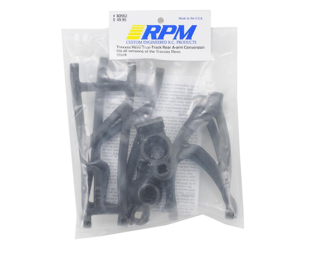 RPM R/C Nitro Revo 3.3 True-Track Rear A-Arm Conversion Kit (Black)