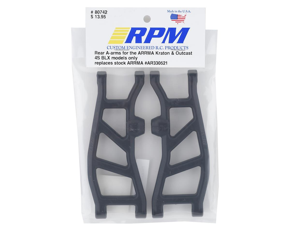 RPM R/C Suspension Arms Set Rear (Replace AR330521) For Arrma Outcast Kraton 4s BLX ARA102690, ARA102692