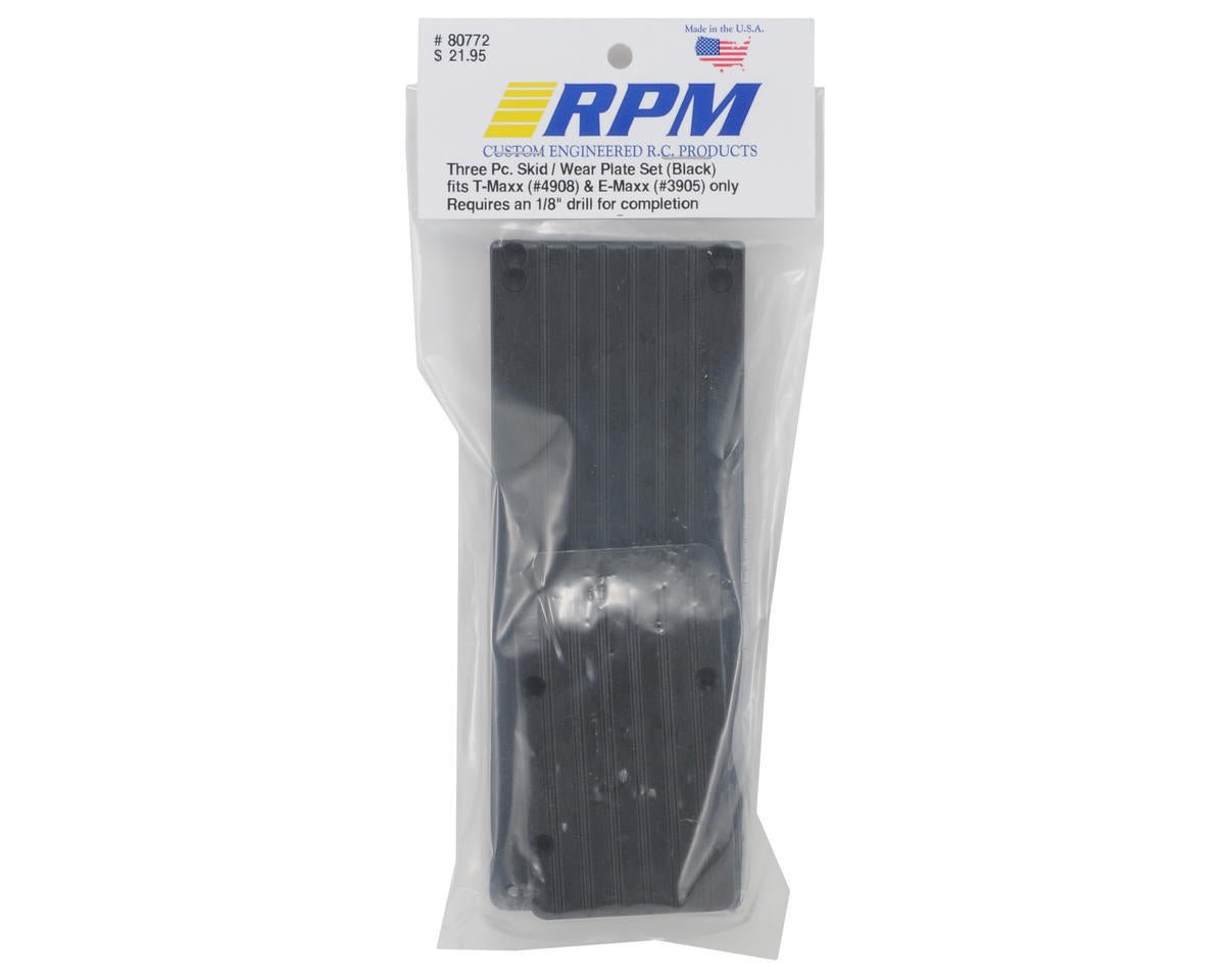 RPM 3-Piece Skid Plate for Traxxas T-Maxx 3.3/E-Maxx