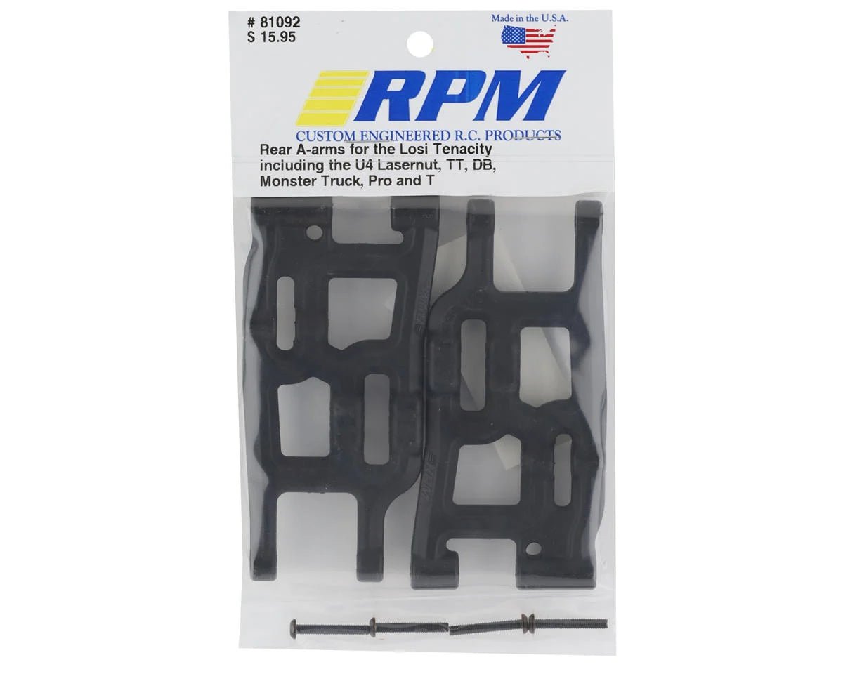 RPM Losi Tenacity / Lasernut Rear A-Arm (Black) (2)