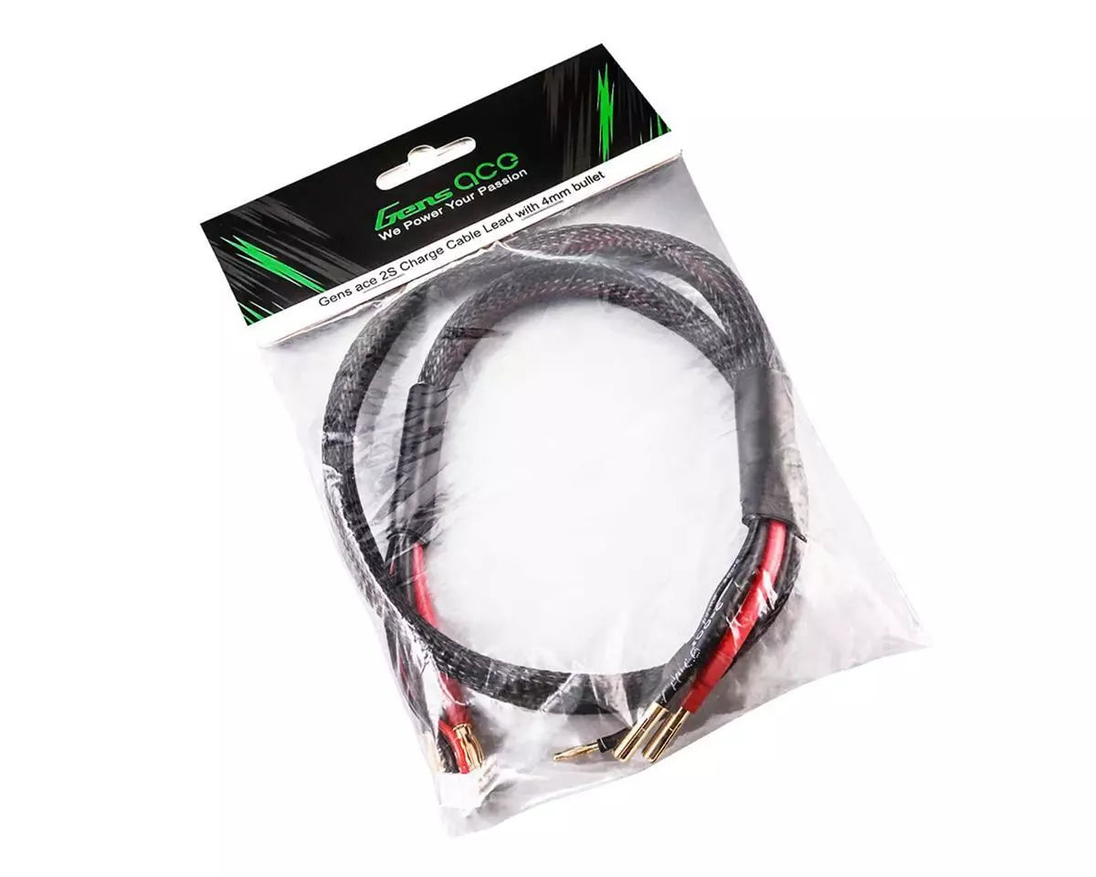 Gens Ace 2S Charge Cable (4mm Battery/4mm Charger)
