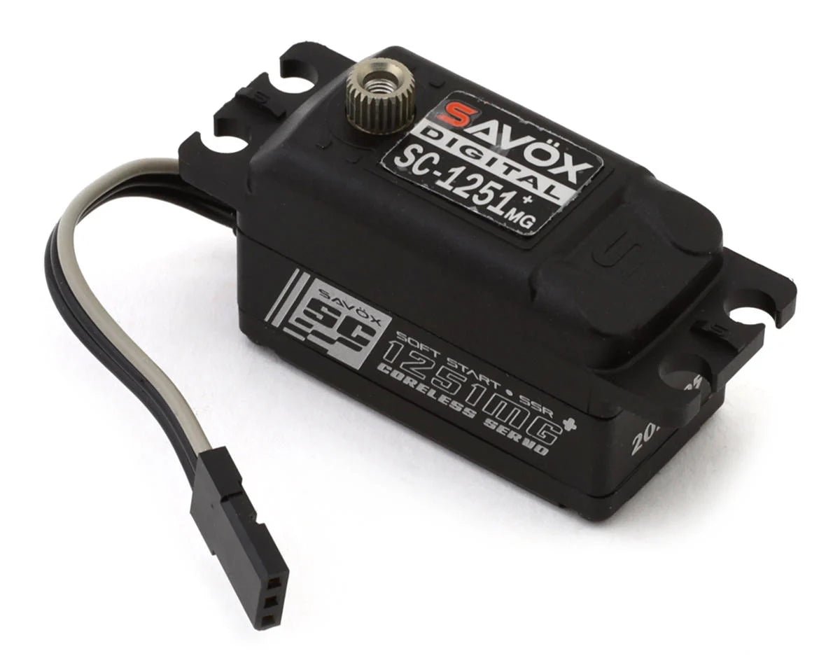 Savox SC-1251MGP Black Low Profile Digital "High Speed" Metal Gear Servo