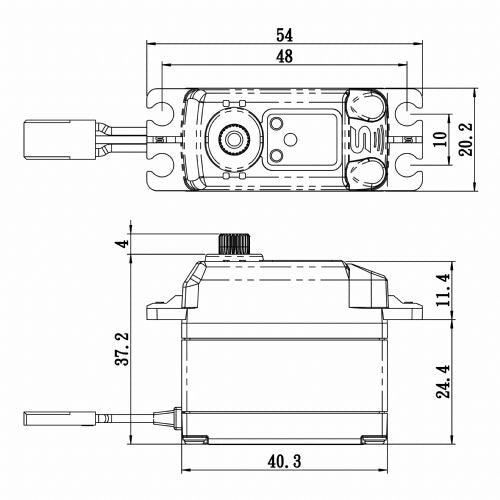 Savox SV - 1270TGP Digital "Monster Torque" Titanium Gear Servo - BOBBYRC
