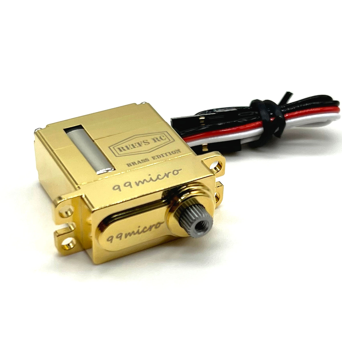 Reefs RC 99MICRO Servo, Brass Edition For 1/24 and 1/18 Rock Crawlers