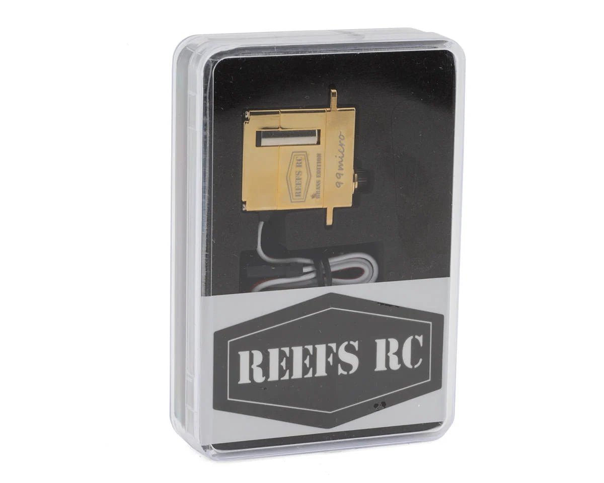Reefs RC 99MICRO Servo, Brass Edition For 1/24 and 1/18 Rock Crawlers