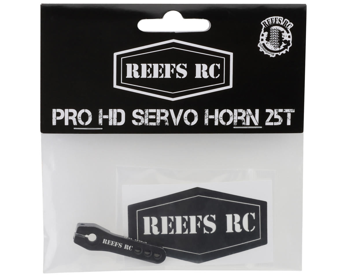 Reefs RC Pro HD Aluminum Servo Horn (Black) (25T)