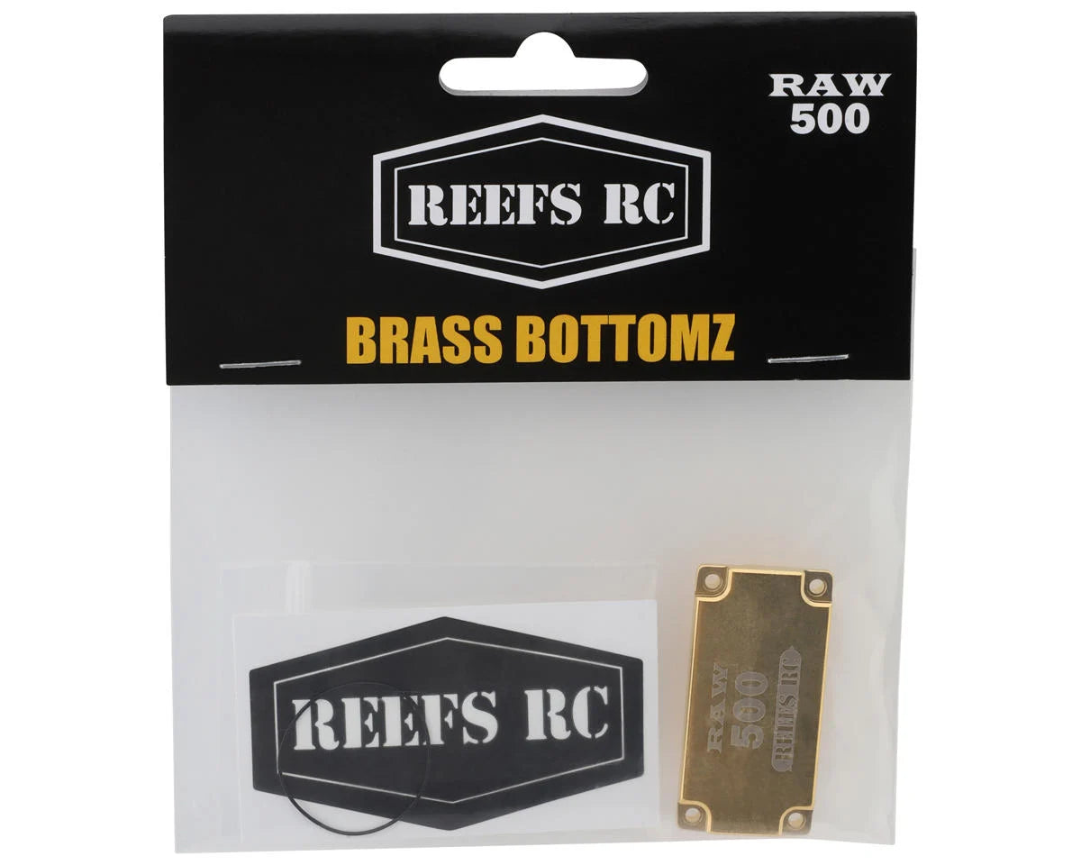 Reefs RC RAW500 "Brass Bottomz" Servo Bottom Case (10.5g)
