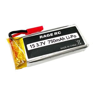 Rage R/C 3.7V 750mAh 35C LiPo Battery w/JST; Electra