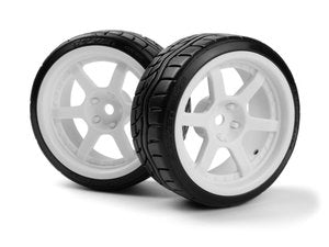 HPI Racing (White 4pcs )Falken Azenis DrIft Tire/HRE C106 Wheel