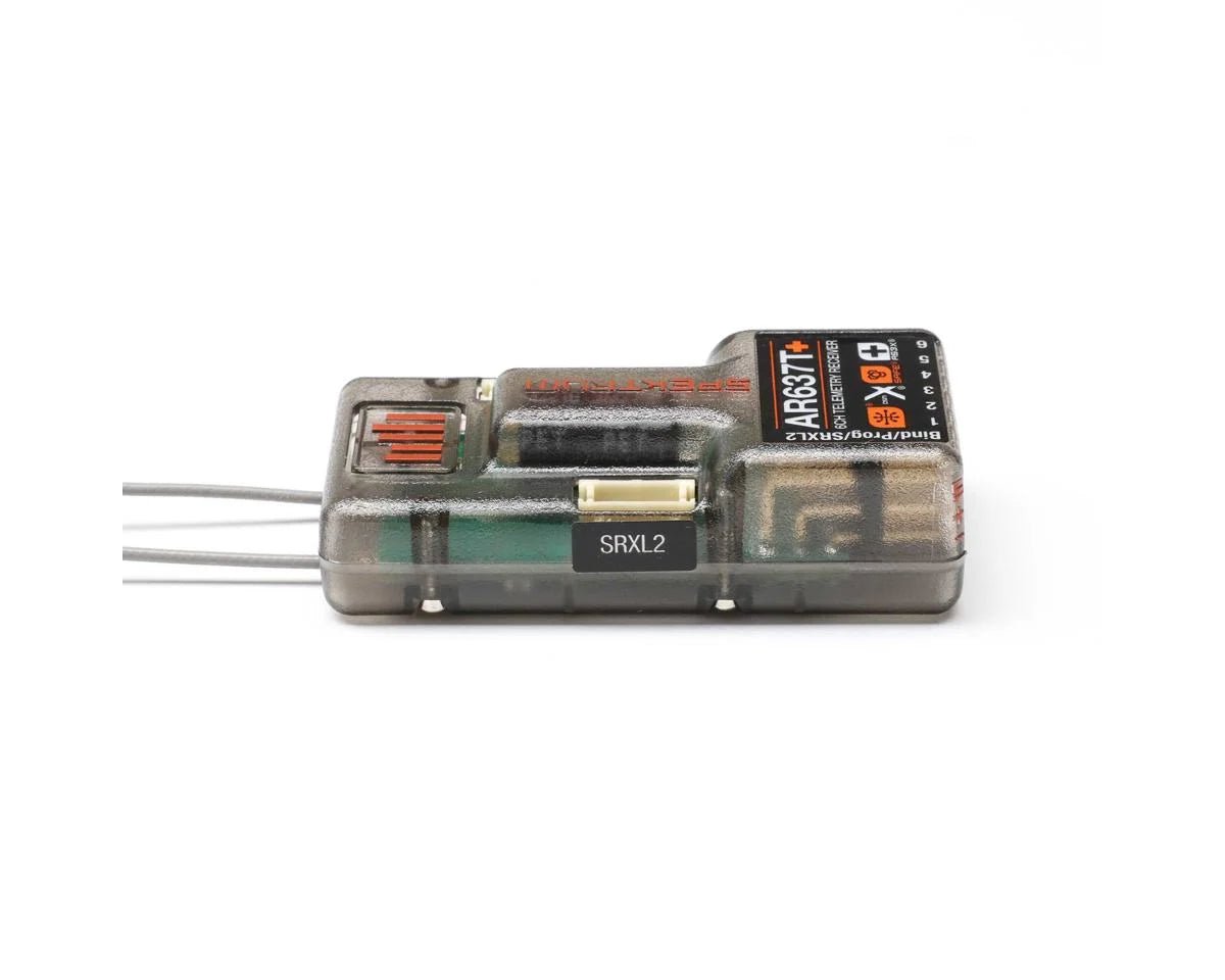 Spektrum RC AR637T+ 6-Channel DSMX Aircraft Telemetry Receiver w/AS3X+ & SAFE