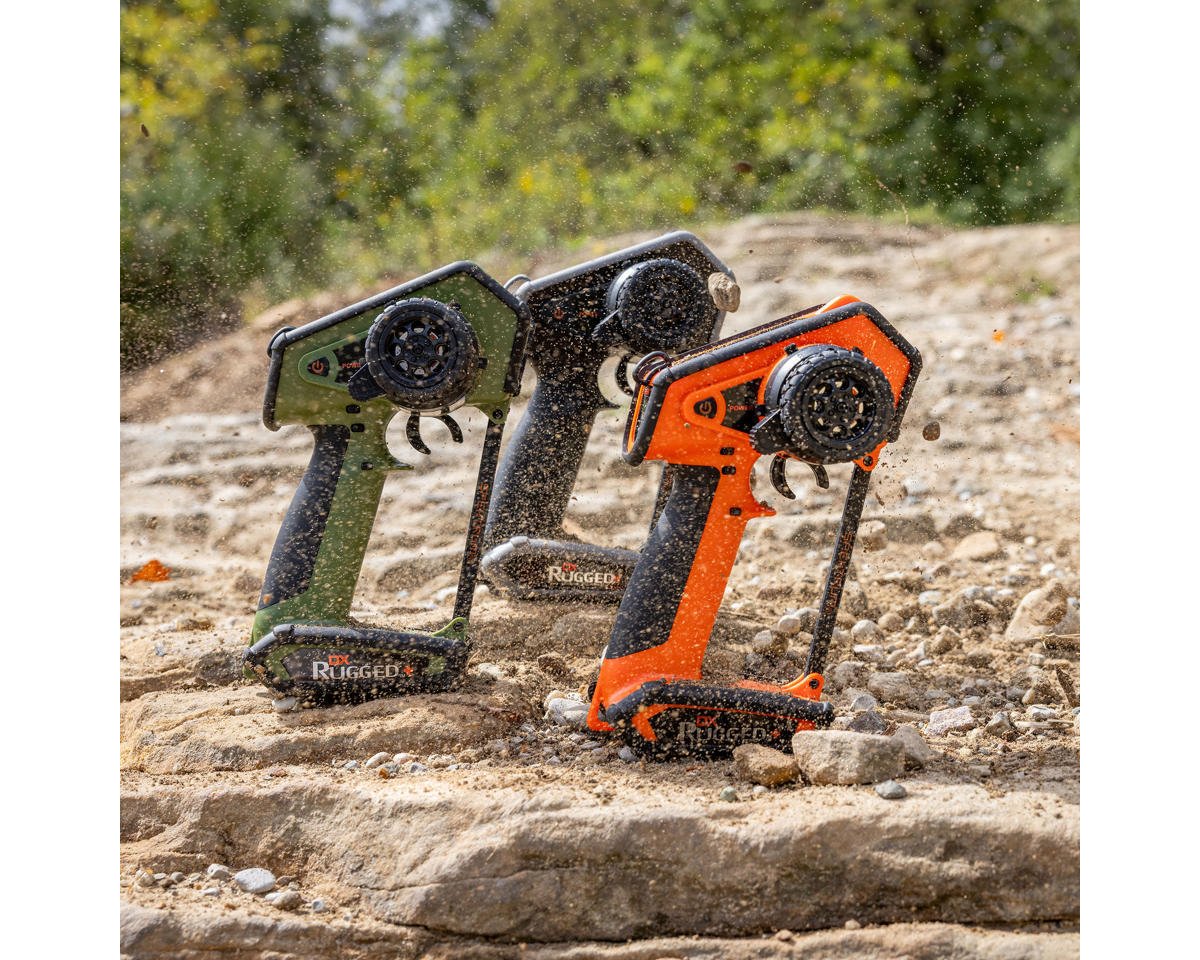 Spektrum RC DX Rugged+ 12-Channel DSMR+ Surface Radio (Transmitter Only) (Orange)