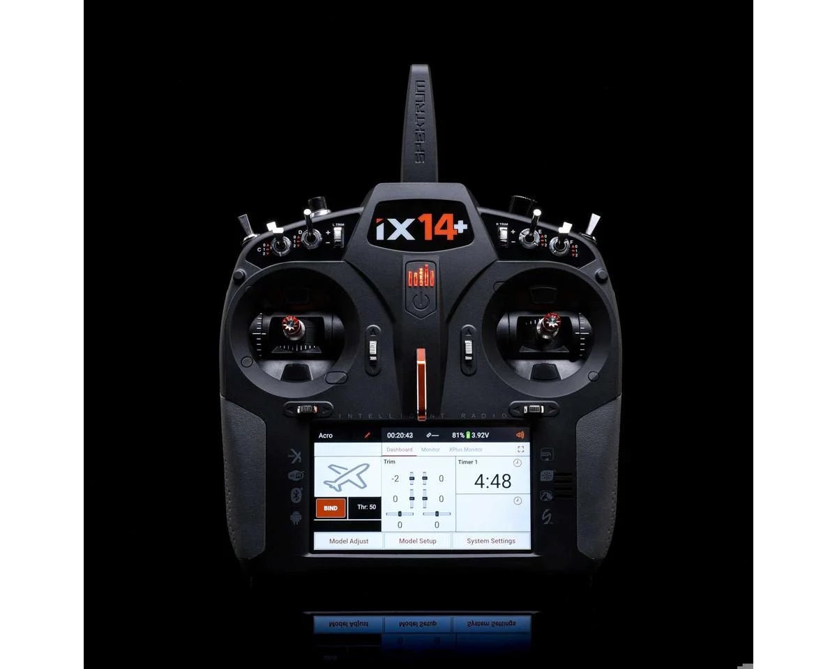 Spektrum RC iX14+ 2.4GHz DSMX® 20-Channel Transmitter (Transmitter Only)