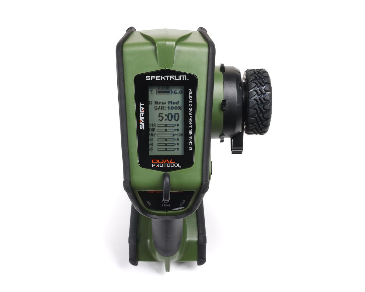 Spektrum RC DX Rugged+ 12-Channel DSMR+ Surface Radio (Transmitter Only) (Green)