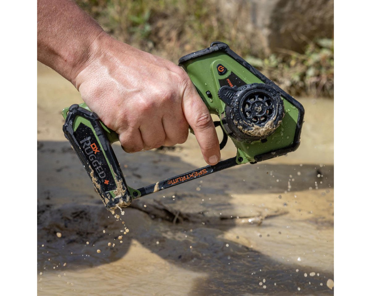 Spektrum RC DX Rugged+ 12-Channel DSMR+ Surface Radio (Transmitter Only) (Green)
